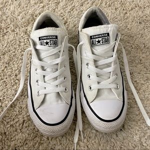 Low top white converse